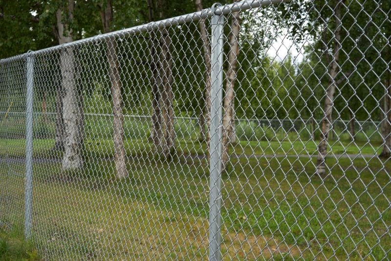 Chain-Link Fence Around Commercial Property